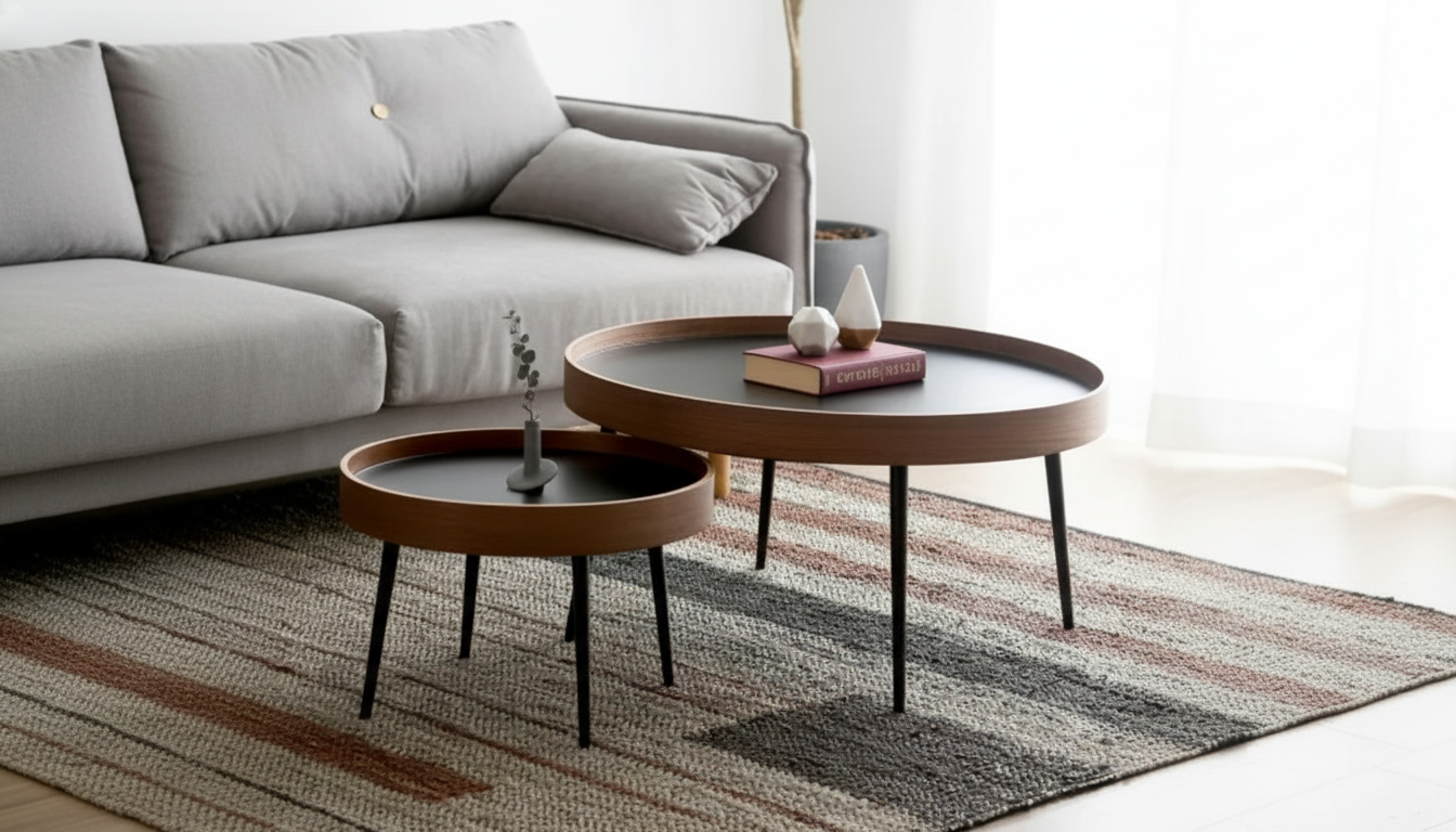 Modern Minimalist Round Coffee Table: Sizing, Style & Flow