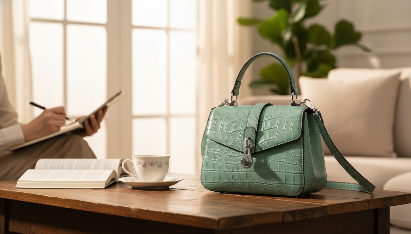 Top-Handle Leather Shoulder Bag: Structured Day-to-Night