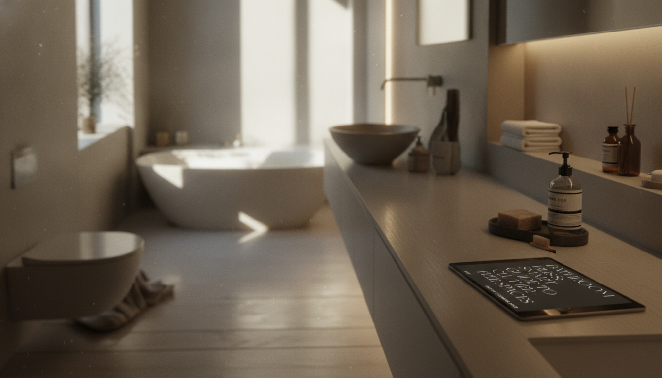 Clutter-Free Bathroom Storage: Minimalist Zones That Stick