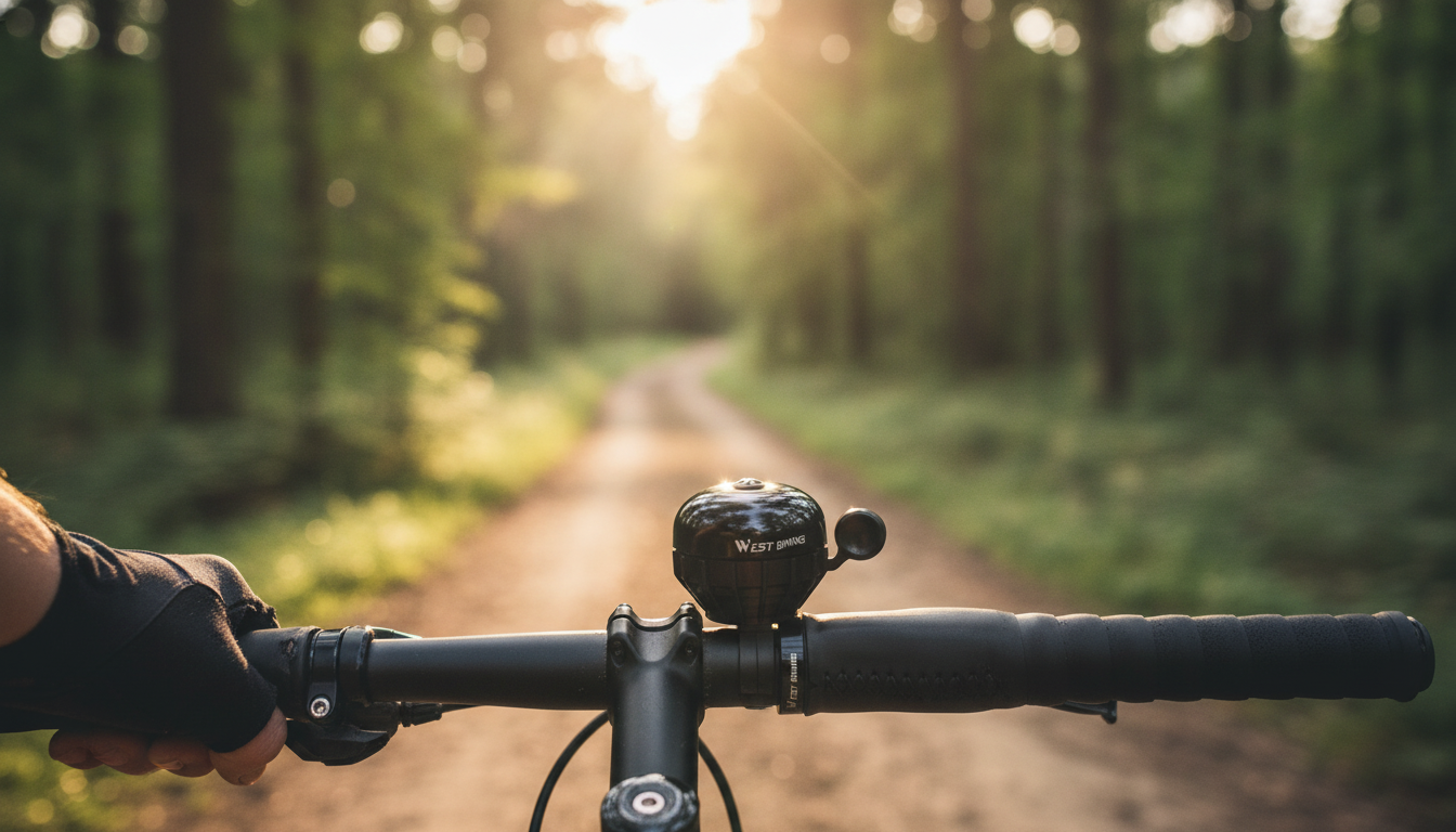 Compact Aluminum Thumb Bike Bell for Clear, Easy Rings