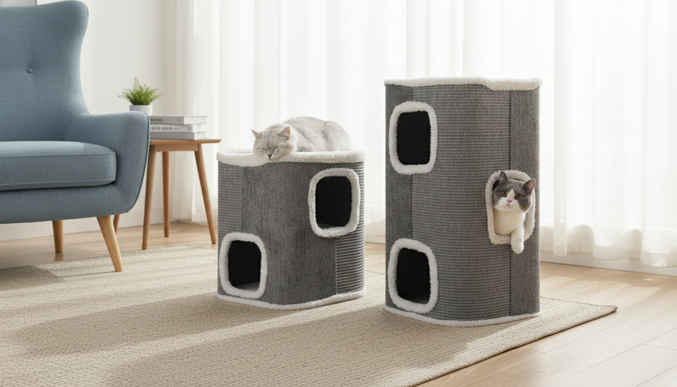 Deluxe Cat Scratching Barrel: Removable Top Mattress
