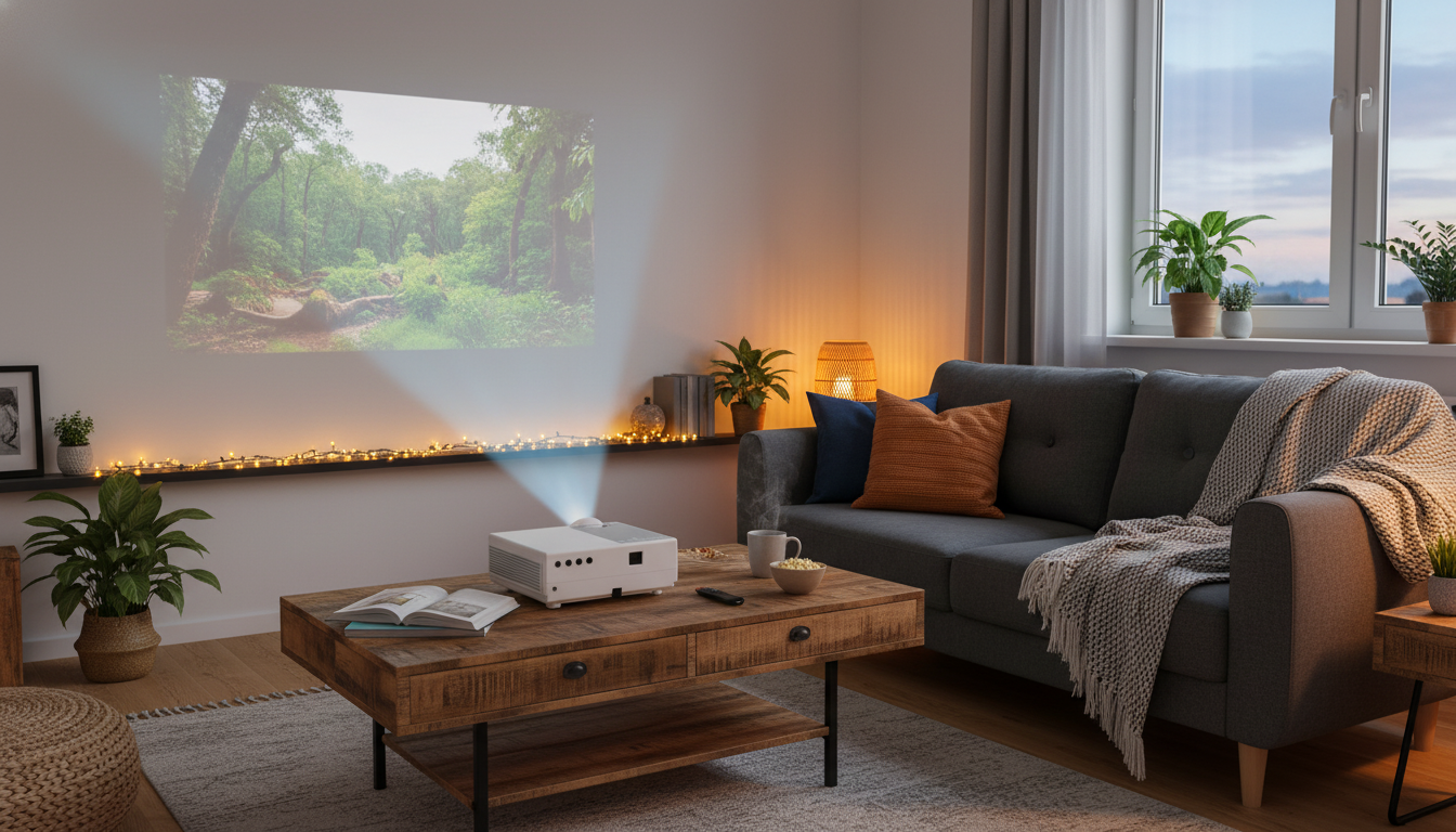 Mini LED Portable Smart Projector Setup Guide for Any Room