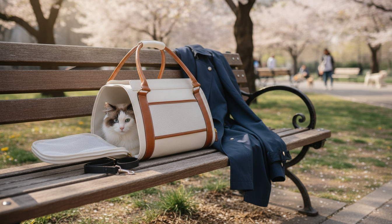 Vegan Leather Pet Backpack: Waterproof, Breathable Carry