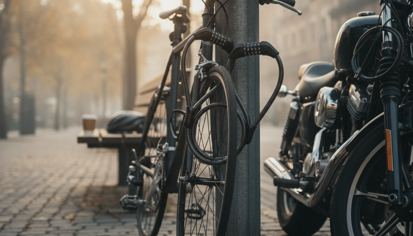 Double-Head Cable Combo Lock: Flexible Bike & Motorcycle